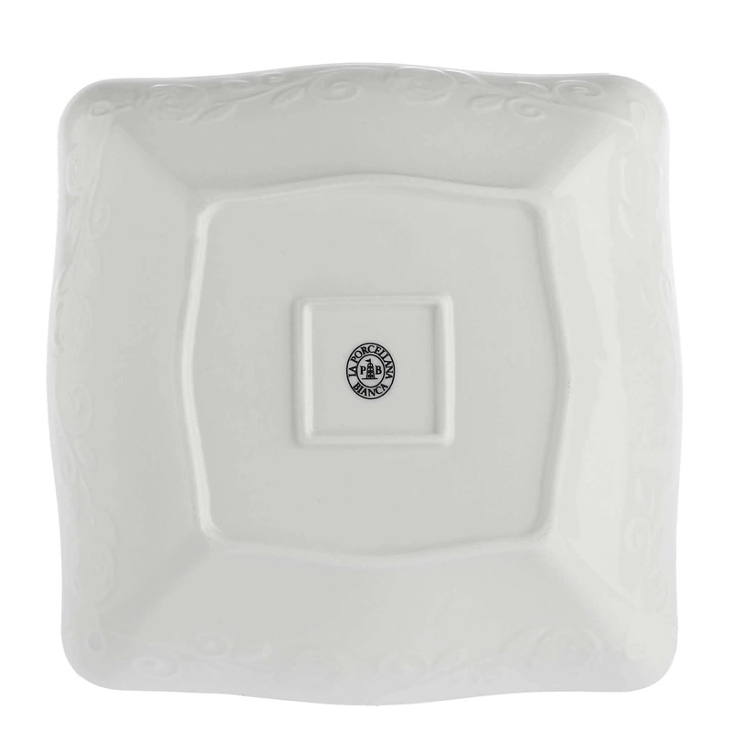 La Porcellana Bianca - zestaw 6 misek kwadratowych płytkich 22 cm Florentina