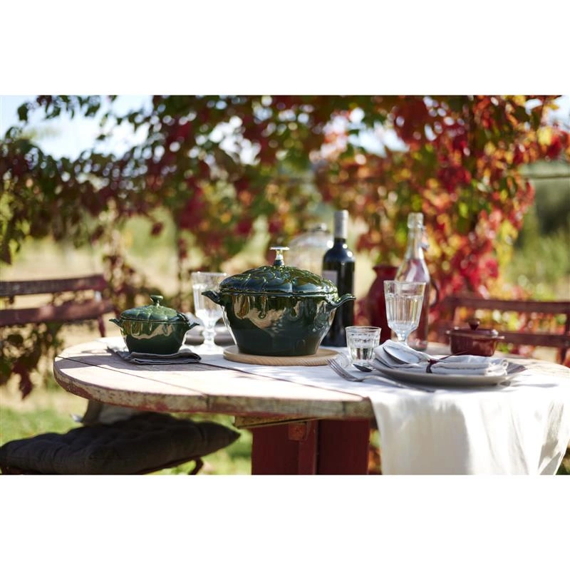 Staub - garnek żeliwny okrągły karczoch 3 l, zielony