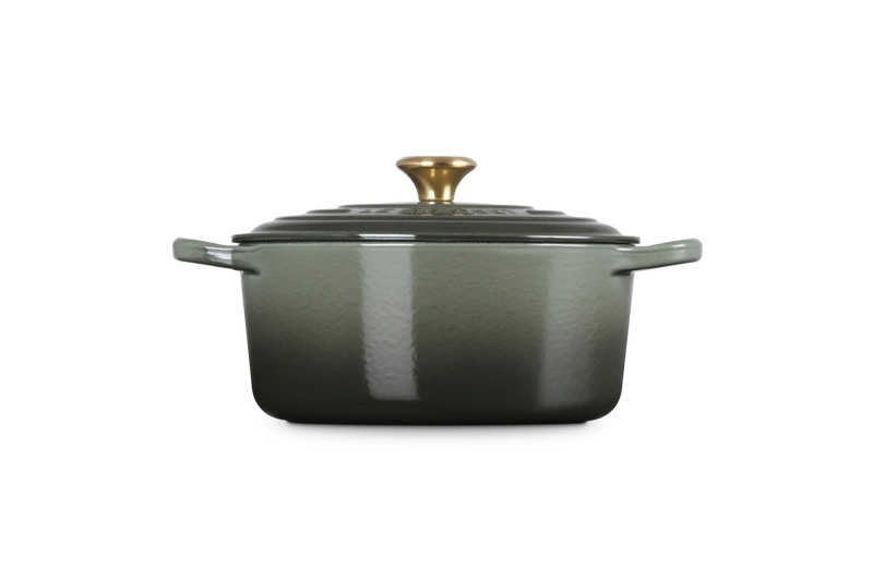 Le Creuset brytfanna żeliwna emaliowana Signature okrągła 22 cm 3,3l thyme