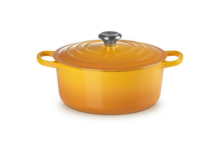 Le Creuset - brytfanna żeliwna emaliowana Signature okrągła 26 cm 5,3 l nectar