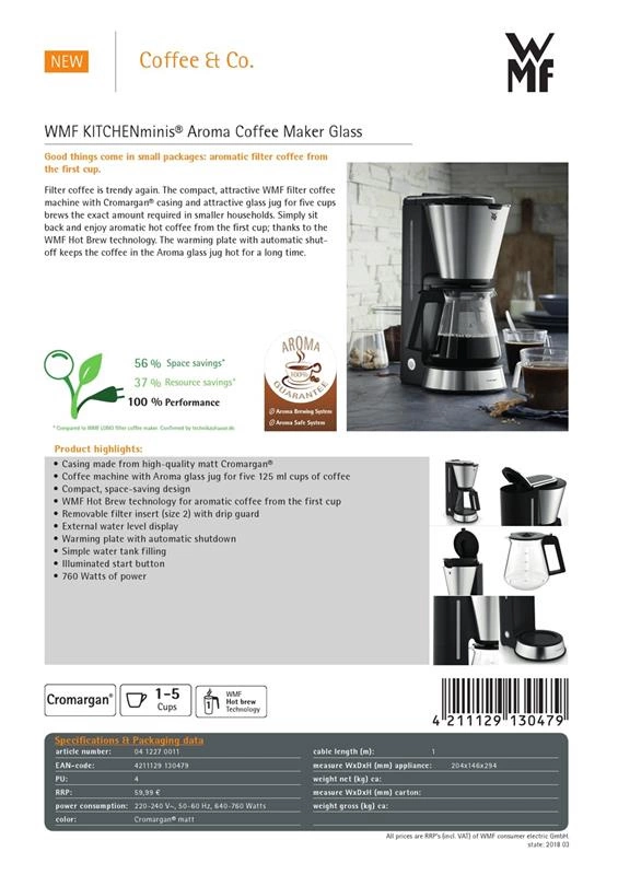 WMF - Ekspres do kawy + dzbanek, KitchenMinis