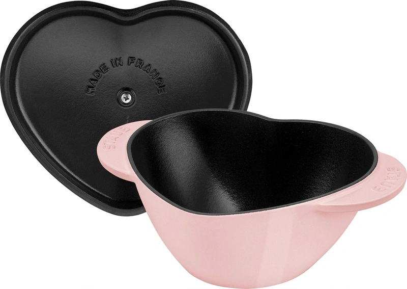 Staub - Garnek żeliwny serce 1.75 ltr, różowy