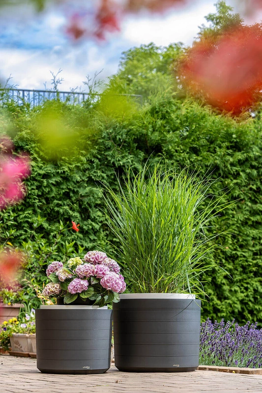 Urbalive - BERBERIS Donica samonawadniająca okrągła 46 cm, szaro-brązowy