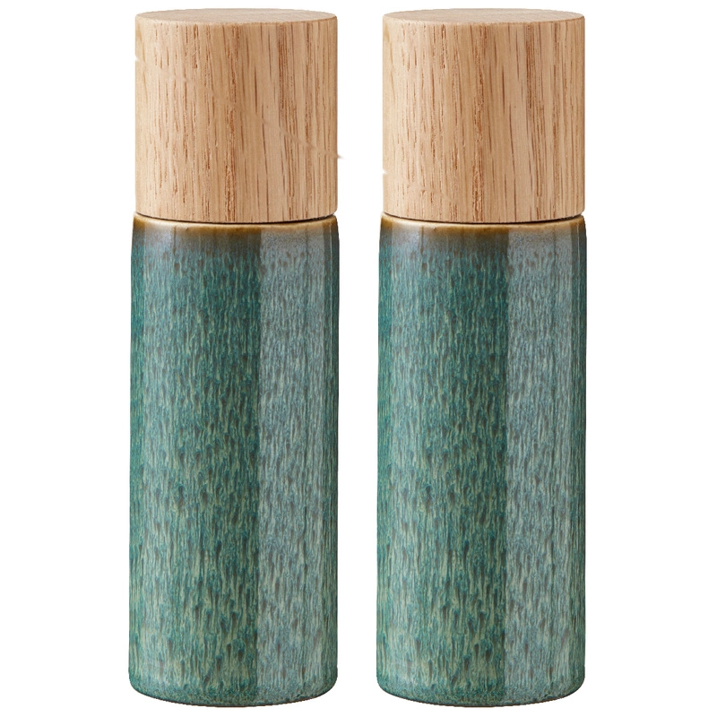 Bitz - Zestaw młynków do soli i pieprzu 17 cm Green