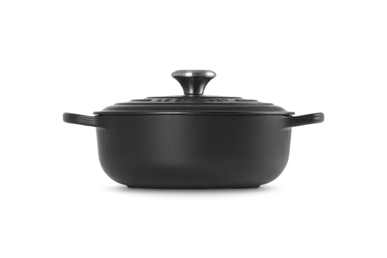 Le Creuset - garnek żeliwny Saute czarny 3,4 l 24 cm