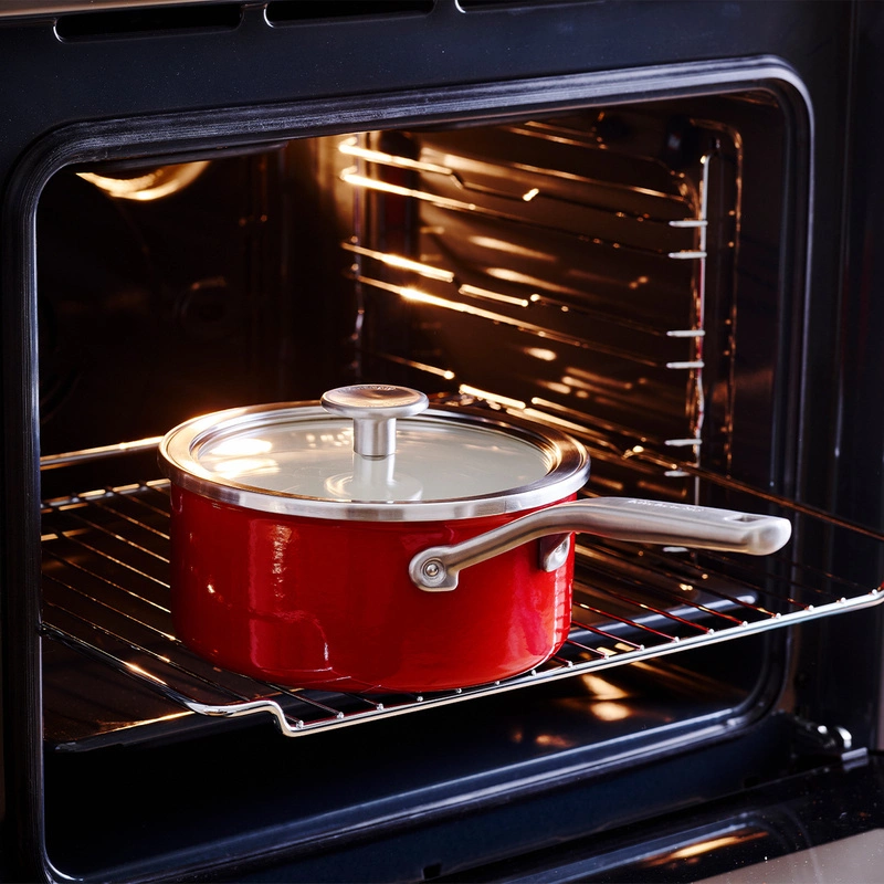 KitchenAid - Rondel emaliowany 1,3L 16 cm czerwony