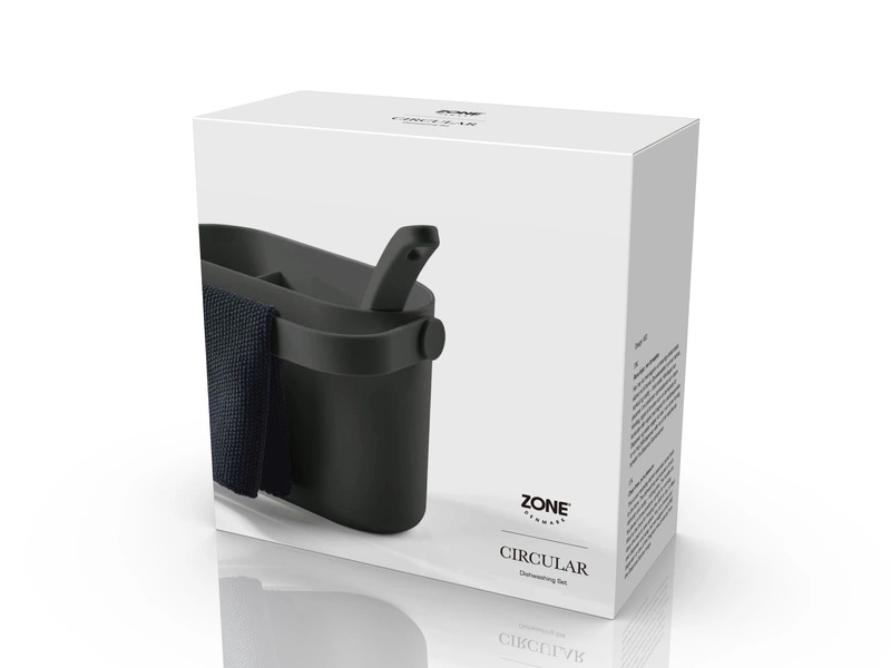 Zone Denmark - Organizer do zlewu 3 el. Circular Black