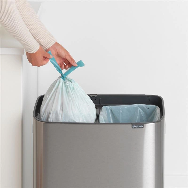 Brabantia - kosz na śmieci Bo Touch Bin 60L (2 x 30) stal matowa FPP