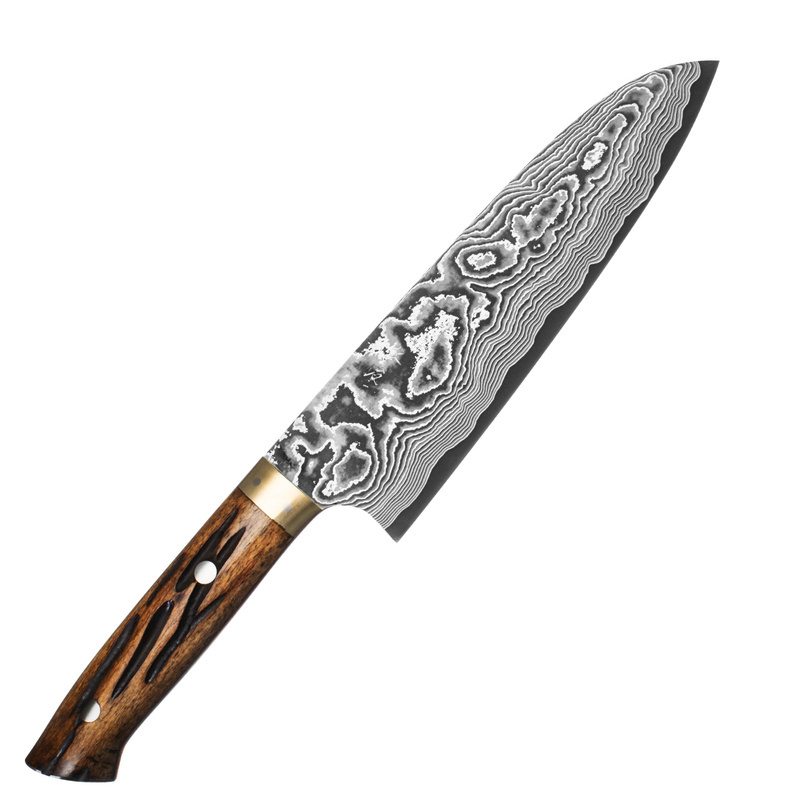 Takeshi Saji - YBB Ręcznie kuty nóż Santoku 18cm Tojiro - VG-10