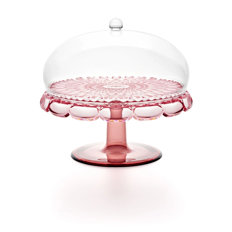 Guzzini - Okrągła patera na ciasto - różowa