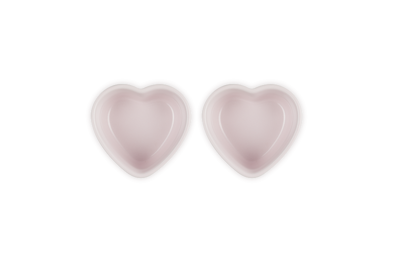 Le Creuset - Zestaw 2 Foremek Serce 300 ml Shell Pink