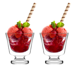 Vialli Design - 2 pucharki do deserów z podwójną ścianką 250 ml Soho