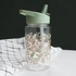 A Little Lovely Company - Butelka z ustnikiem dla dzieci BLOSSOMS SAGE 450 ml