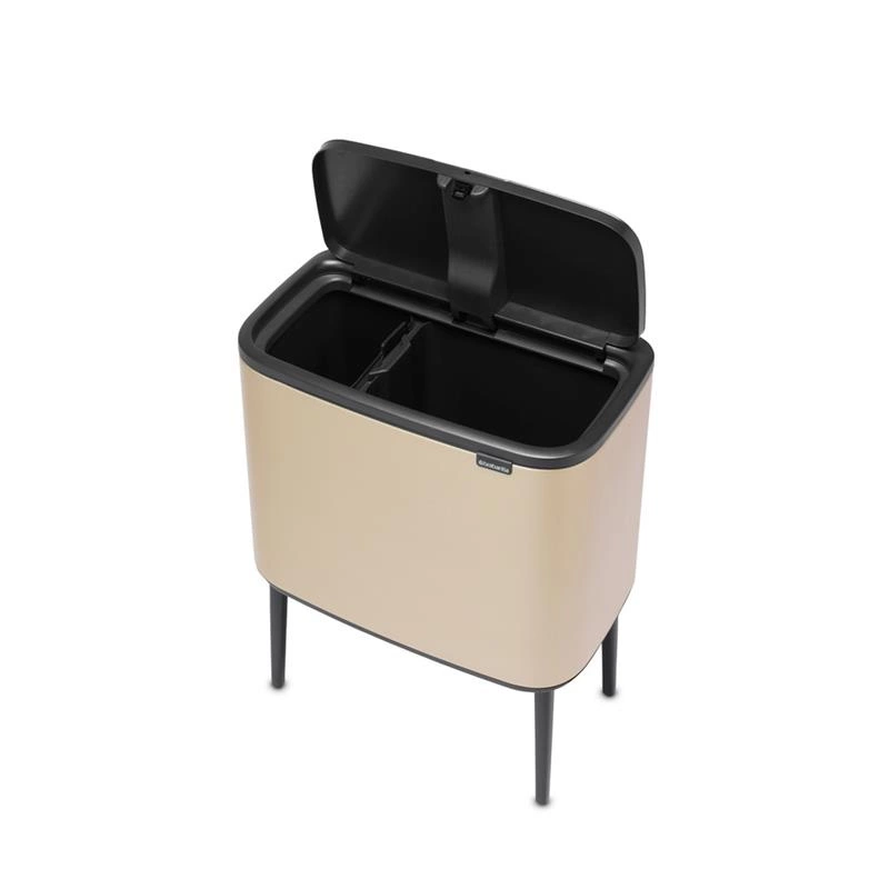 Brabantia - Kosz na śmieci Touch Bin Bo 11L+23L Szampański