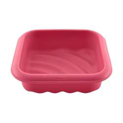 Lurch - forma kwadratowa, silikon, 17 x 17 cm, różowa FlexiForm