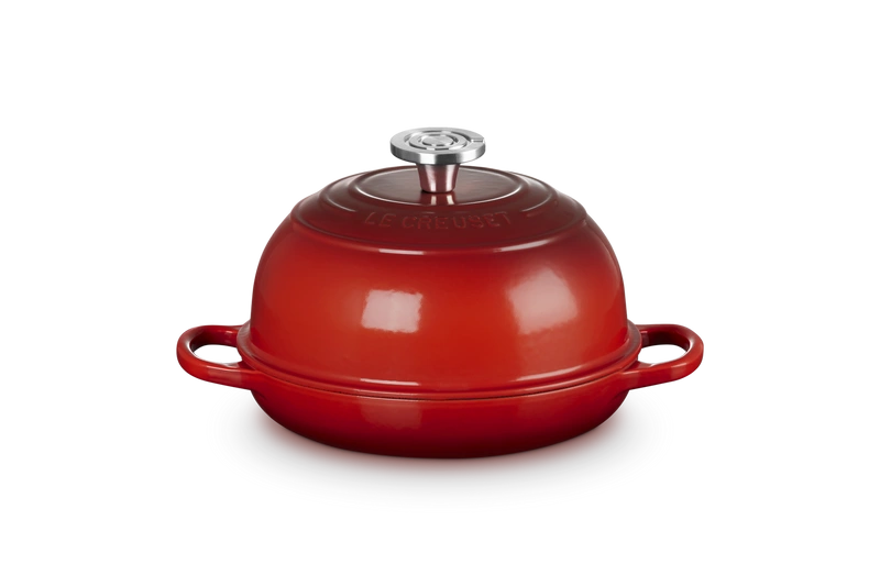 Le Creuset - garnek żeliwny do pieczenia chleba wiśniowy