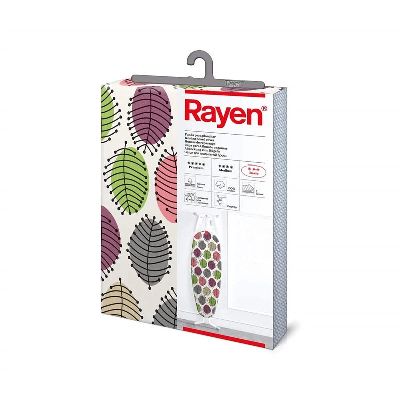 RAYEN - Pokrowiec w liście na deskę do prasowania
