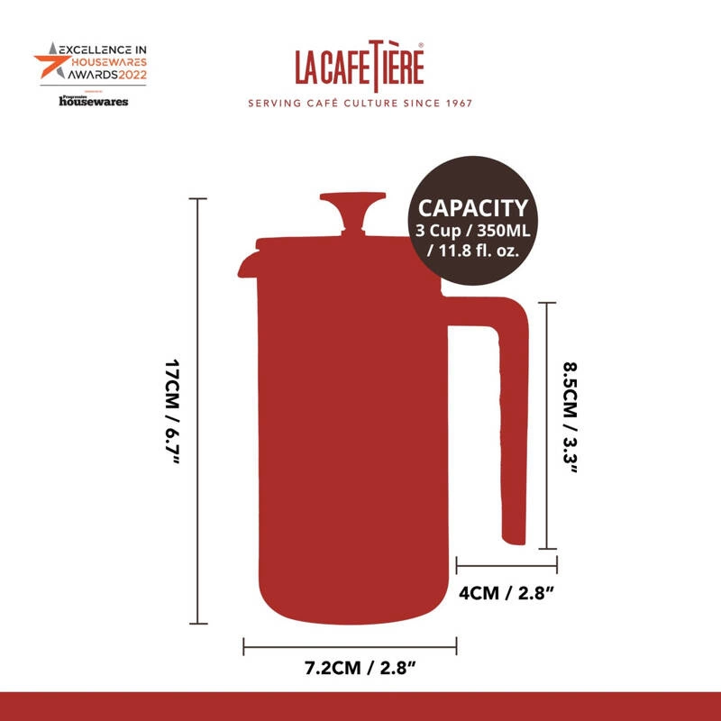 La Cafetiere - french press PISA 350 ml Black