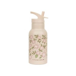 A Little Lovely Company - Kubek ze słomką dla dzieci BLOSSOMS PINK 350 ml