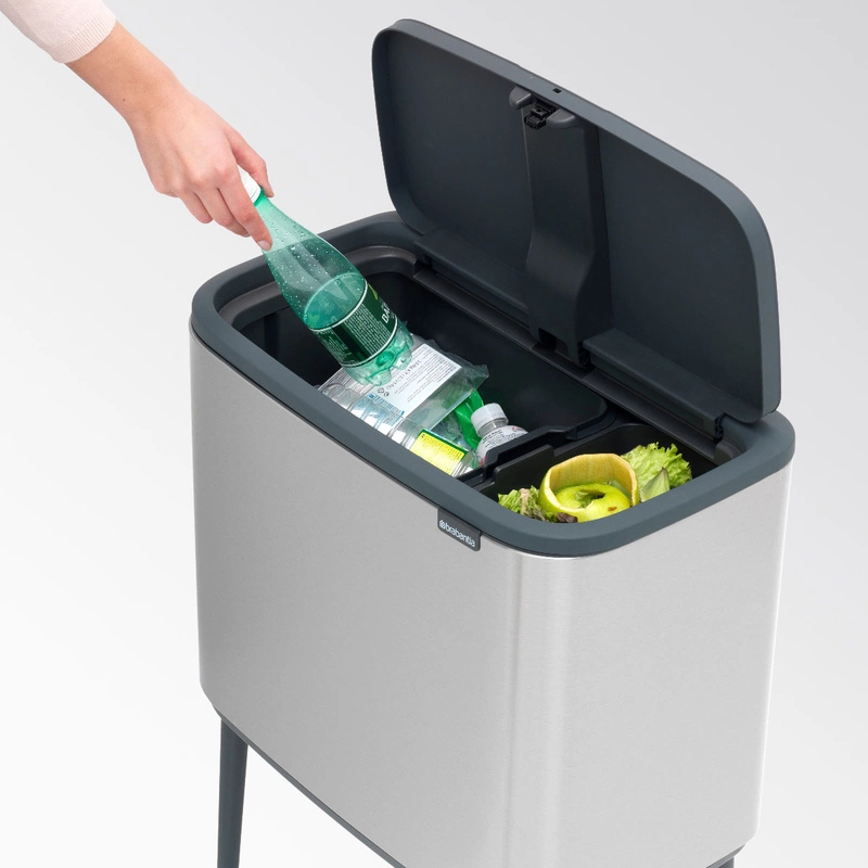 Brabantia - kosz na śmieci Bo Touch Bin 34L (23 + 11) stal matowa FPP