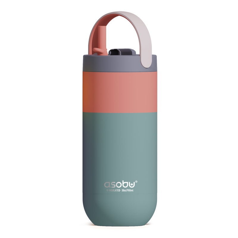 ASOBU - ASOBU butelka termiczna ORBIT PASTEL GREEN 900ml PURAMIC