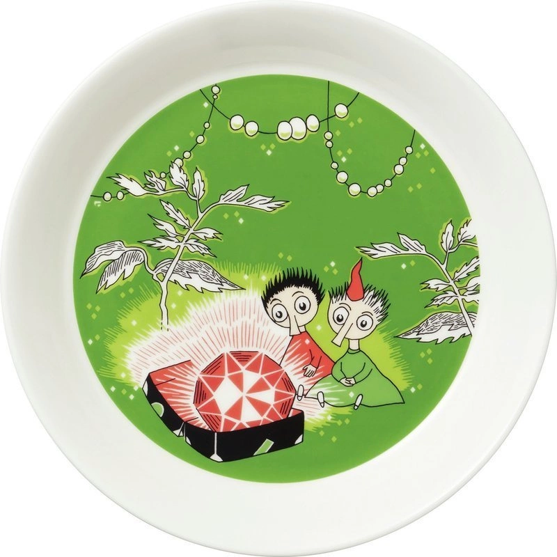 Arabia - Muminki talerz Topik i Topcia z rubinem  19 cm