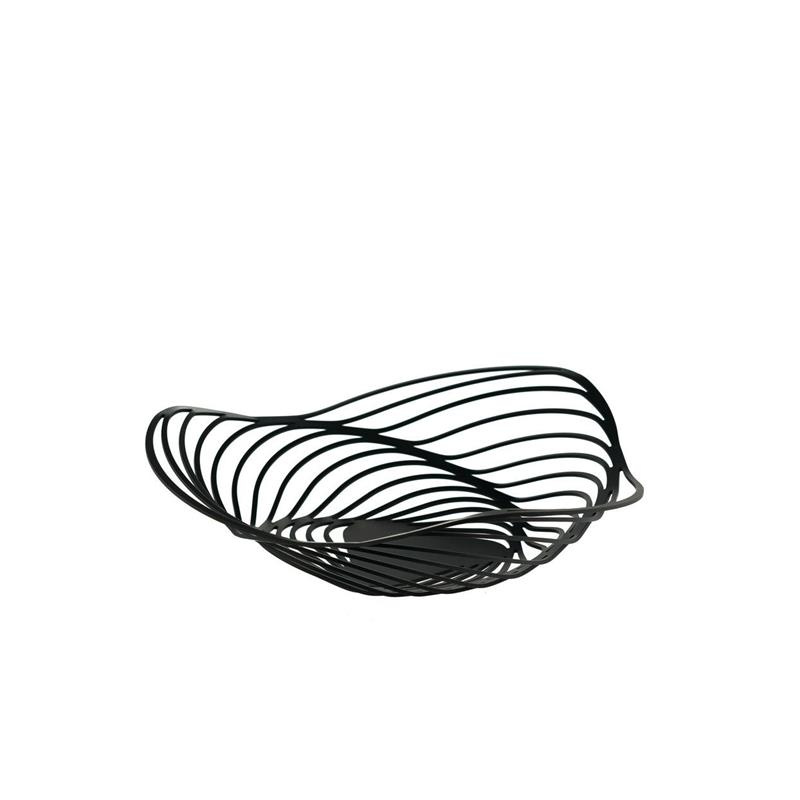 Alessi - TRINITY, KOSZ NA OWOCE, CZARNY, 33 cm