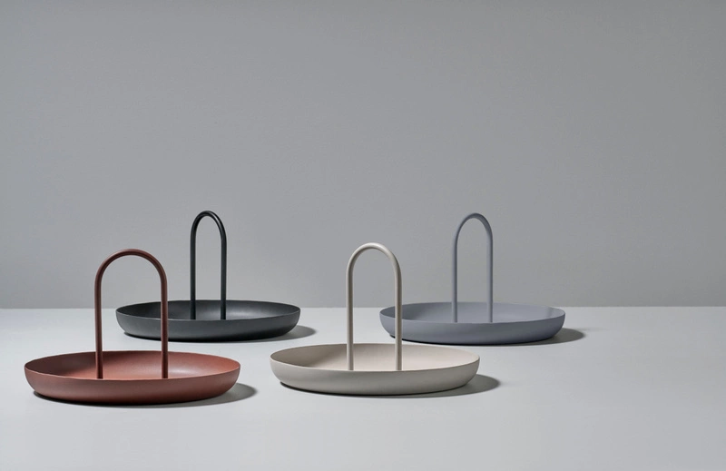 Zone Denmark - Taca do serwowania okrągła 20 cm Singles Warm Grey