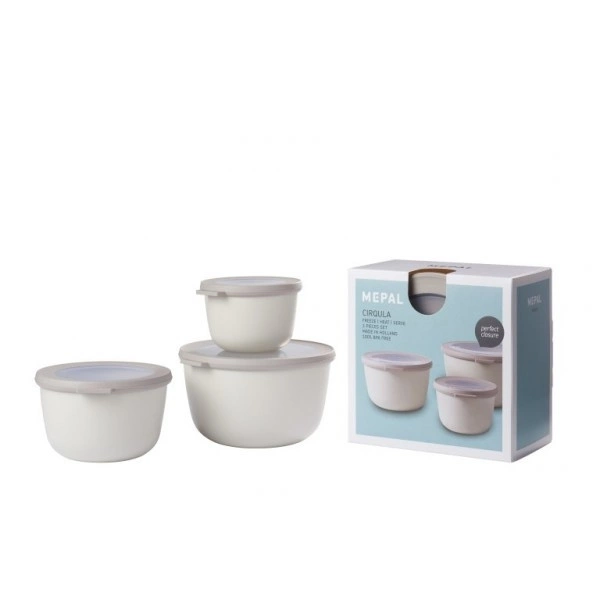 Mepal - Zestaw 3 misek Cirqula 500 1000 2000 Nordic White