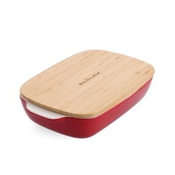 KitchenAid - ceramiczna brytfanna z przykrywką M - Empire Red