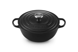 Le Creuset - La Marmite garnek żeliwny rodzinny czarny mat 28 cm