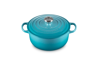 Le Creuset - garnek żeliwny Signature 20 cm 2,4 l karaibski
