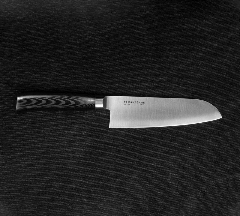 Tamahagane - SAN Black VG-5 Nóż Santoku 17,5 cm