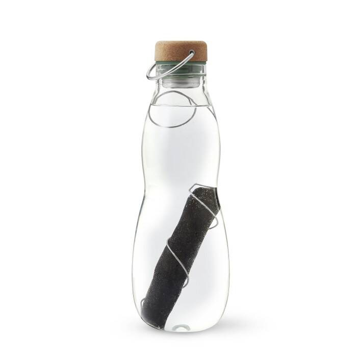Black+Blum - Butelka na wodę EAU GOOD w pokrowcu, oliwkowa