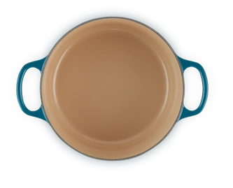 Le Creuset - brytfanna żeliwna emaliowana Signature okrągła 26 cm 5,3 l deep teal