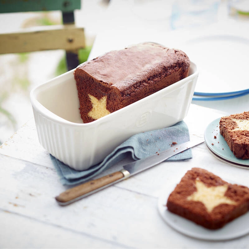 Emile Henry - Keksówka / forma do pieczenia chleba 24x11cm - kremowy