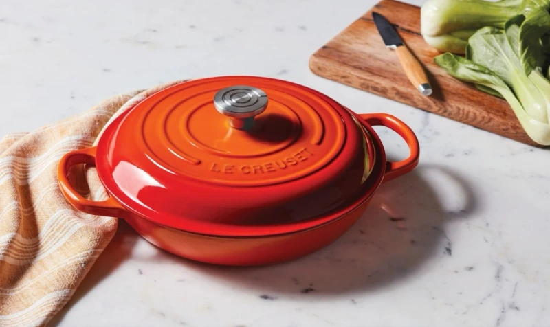 Le Creuset - garnek Gourmet Profesjonalny żeliwny 26 cm 2,2 l płomienny