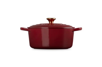 Le Creuset - brytfanna żeliwna emaliowana Signature okrągła 22 cm 3,3 l garnet