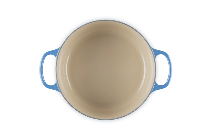 Le Creuset - brytfanna żeliwna emaliowana Signature okrągła 24 cm 4,2 l lazur