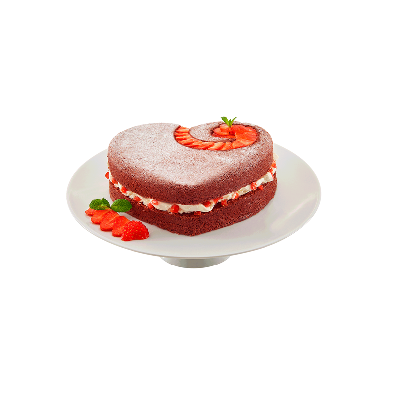 Lurch - forma w kształcie serca, silikon, 22 x 21 cm, różowa FlexiForm