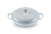 Le Creuset - patelnia głęboka z pokrywą żeliwna emaliowana Coastal Blue 30 cm
