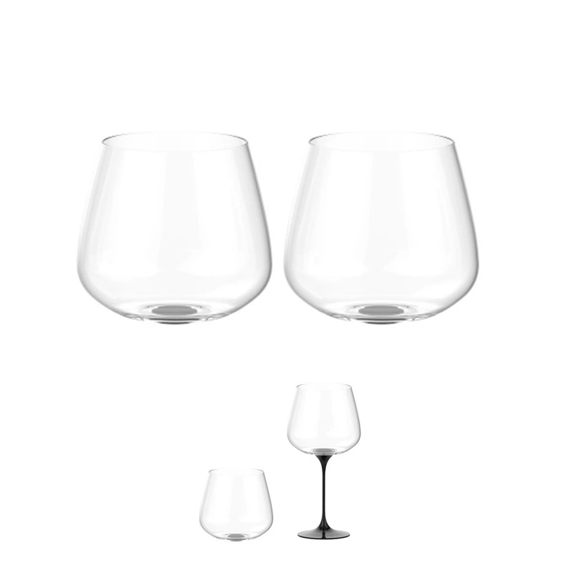 Trebonn - SplitGlass - zestaw 2 czarnych kieliszków Collio