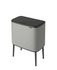 Brabantia - Kosz na śmieci Touch Bin Bo 11+23l szary Mineral Concrete
