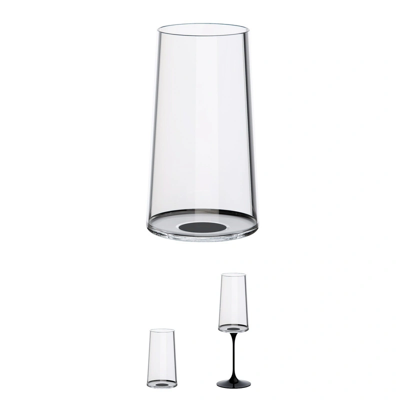 Trebonn - SplitGlass - kieliszek do szampana w?
ski czarny 2 sztuki