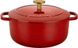 Ballarini - garnek żeliwny okrągły 5.5 ltr, czerwony Bellamonte