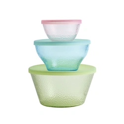Alessi - Zestaw szklanych pojemników - 3 szt