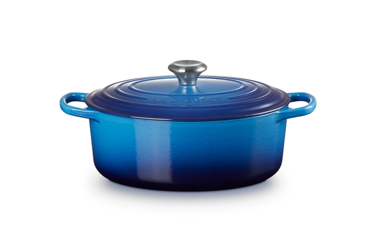 Le Creuset - brytfanna żeliwna emaliowana Signature 29 cm 4,7 l lazur