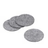 Kela - 4 filcowe podkładki, śred. 10 cm, jasnoszare Alia