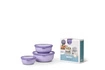 Mepal - Zestaw 3 misek Cirqula okrągła 350 + 750 + 1250 Nordic Lilac
