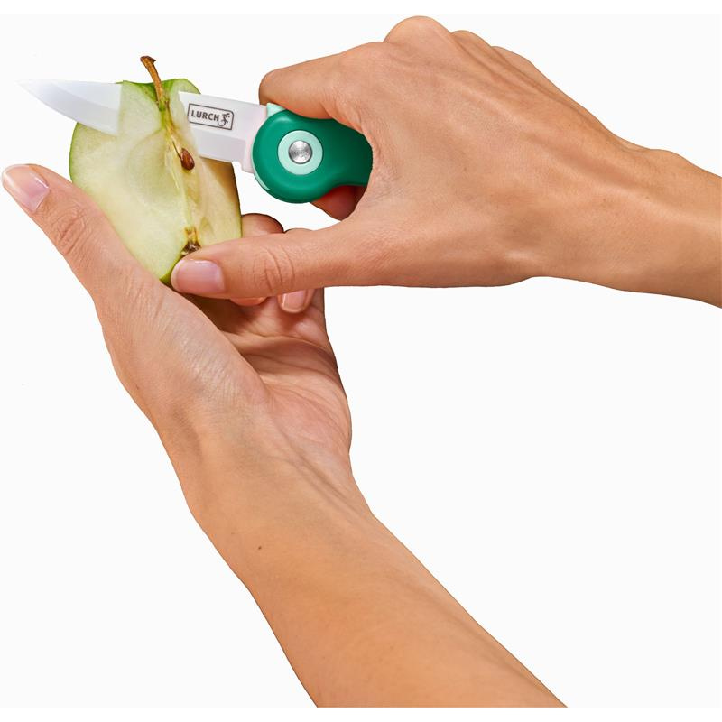 Lurch - składany nóż piknikowy, ceramiczny, 19 cm, zielony